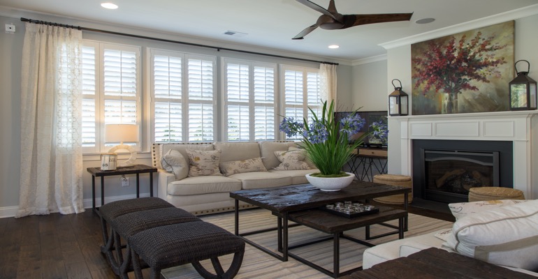 Interior Shutters in Fort Lauderdale Living Room